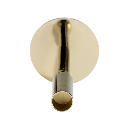 Metal Taper Candle Holder Sleek Construction - Gold, 8 in.